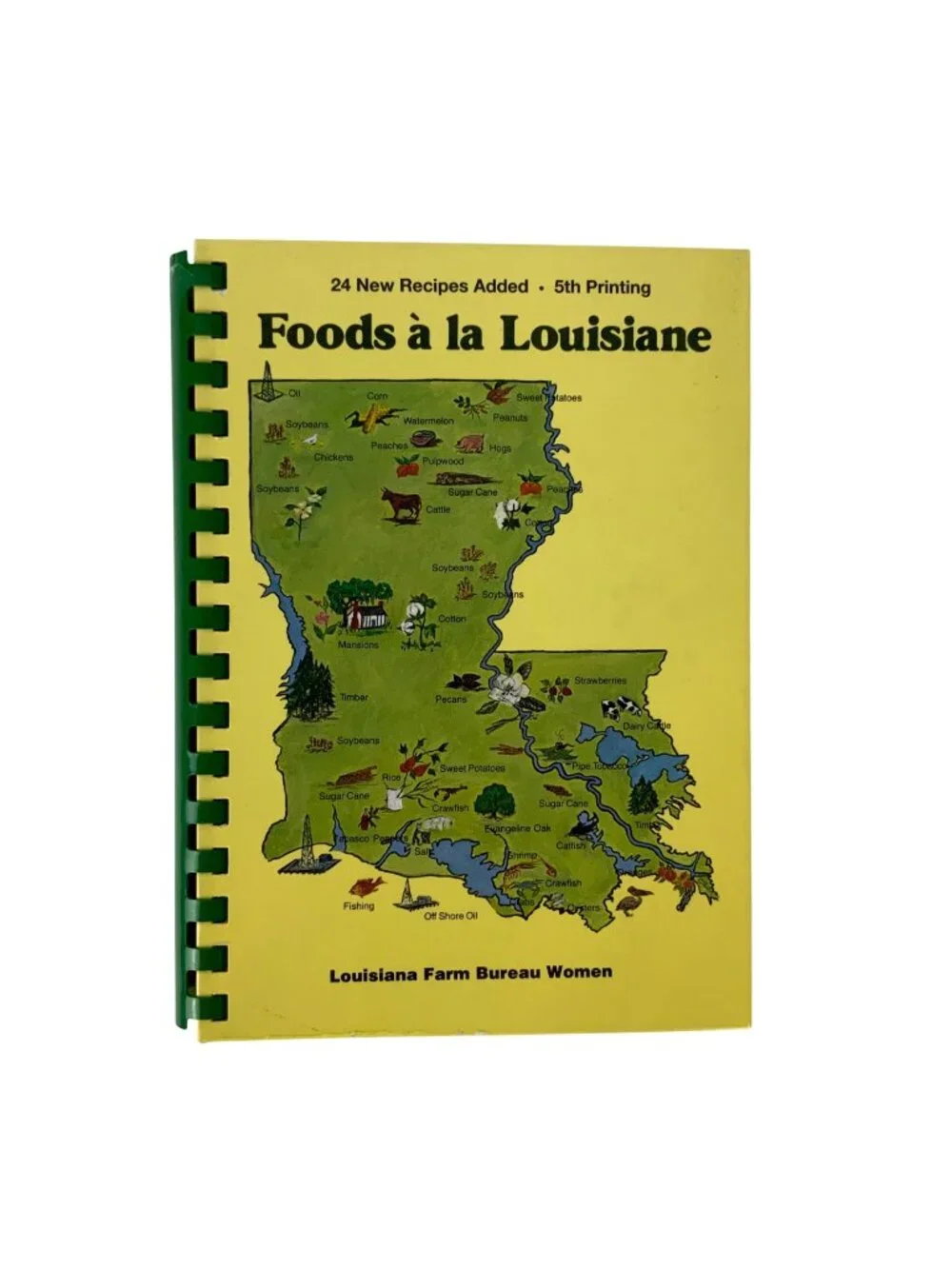 Foods À La Louisiane Cookbook Louisiana Farm Bureau Women Spiral Bound 1992